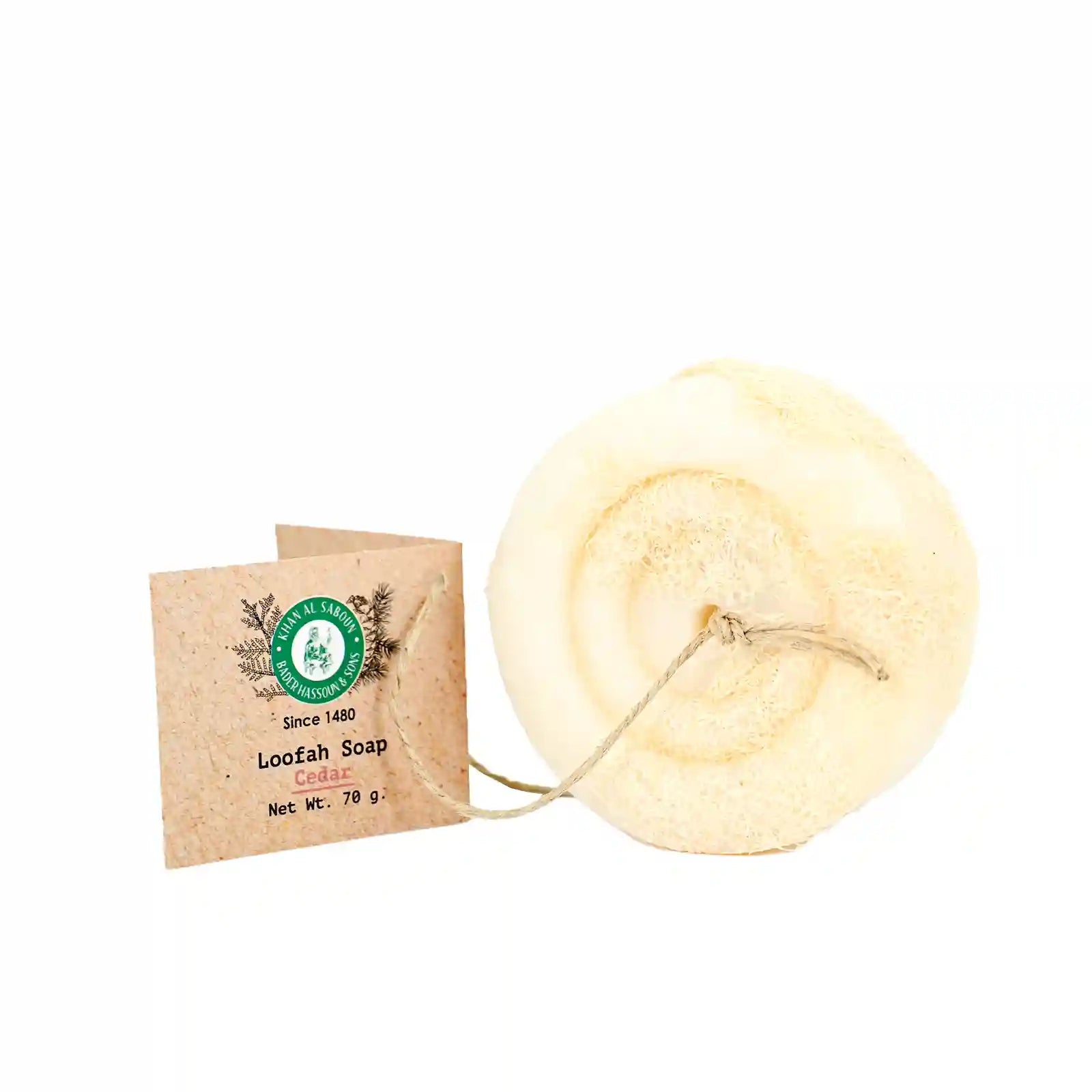 Khan Al Saboun Cedar Loofah Soap – 70g